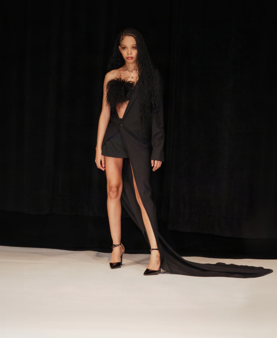 The "Feather-Weight" Gown